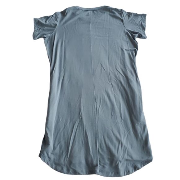 Backcountry Sky Blue Jersey Knit T-shirt Dress with Pockets Medium - Picture 5 of 11